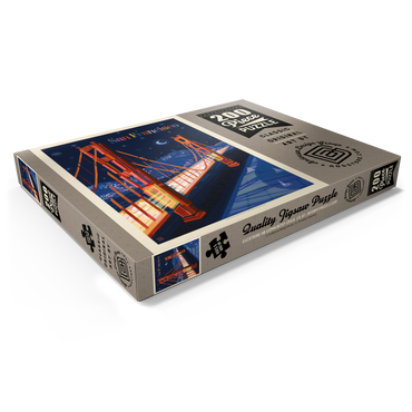 Darstellung des Puzzle Motivs San Francisco: Golden Gate (Mod Design), Vintage Poster 200 Puzzle Schachtel Ansicht1