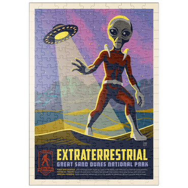 Darstellung des Puzzle Motivs puzzleplate Legends Of The National Parks: Great Sand Dune's Extraterrestrials, Vintage Poster 200 Puzzle