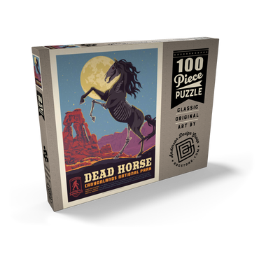 Darstellung des Puzzle Motivs Legends Of The National Parks: Canyonlands' Dead Horse, Vintage Poster 100 Puzzle Schachtel Ansicht2