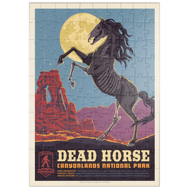 Darstellung des Puzzle Motivs puzzleplate Legends Of The National Parks: Canyonlands' Dead Horse, Vintage Poster 100 Puzzle