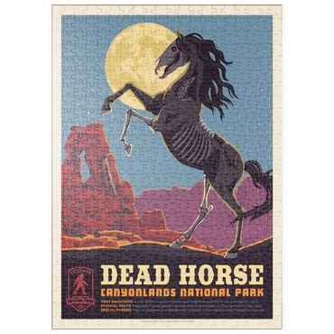 Darstellung des Puzzle Motivs puzzleplate Legends Of The National Parks: Canyonlands' Dead Horse, Vintage Poster 500 Puzzle