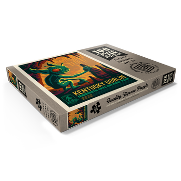 Darstellung des Puzzle Motivs Legends Of The National Parks: Mammoth Cave's Kentucky Goblin, Vintage Poster 100 Puzzle Schachtel Ansicht1