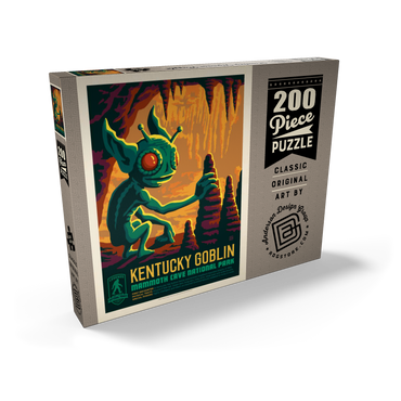 Darstellung des Puzzle Motivs Legends Of The National Parks: Mammoth Cave's Kentucky Goblin, Vintage Poster 200 Puzzle Schachtel Ansicht2