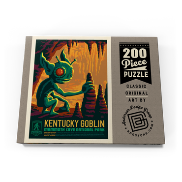 Darstellung des Puzzle Motivs Legends Of The National Parks: Mammoth Cave's Kentucky Goblin, Vintage Poster 200 Puzzle Schachtel Ansicht3