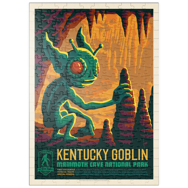 Darstellung des Puzzle Motivs puzzleplate Legends Of The National Parks: Mammoth Cave's Kentucky Goblin, Vintage Poster 200 Puzzle