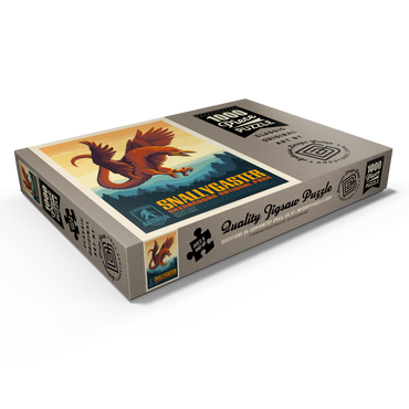 Darstellung des Puzzle Motivs Legends Of The National Parks: Shenandoah's Snallygaster, Vintage Poster 1000 Puzzle Schachtel Ansicht1