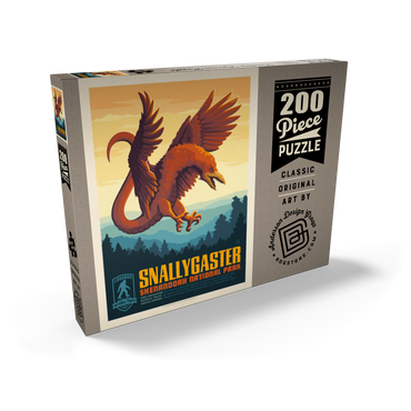 Darstellung des Puzzle Motivs Legends Of The National Parks: Shenandoah's Snallygaster, Vintage Poster 200 Puzzle Schachtel Ansicht2