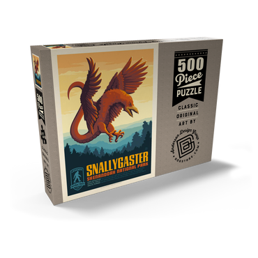 Darstellung des Puzzle Motivs Legends Of The National Parks: Shenandoah's Snallygaster, Vintage Poster 500 Puzzle Schachtel Ansicht2