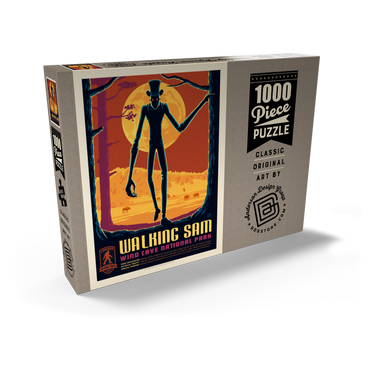 Darstellung des Puzzle Motivs Legends Of The National Parks: Wind Cave's Walking Sam, Vintage Poster 1000 Puzzle Schachtel Ansicht2