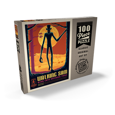 Darstellung des Puzzle Motivs Legends Of The National Parks: Wind Cave's Walking Sam, Vintage Poster 100 Puzzle Schachtel Ansicht2