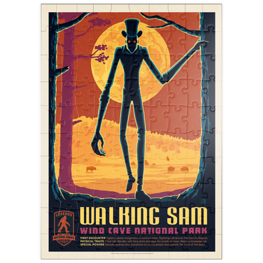 Darstellung des Puzzle Motivs puzzleplate Legends Of The National Parks: Wind Cave's Walking Sam, Vintage Poster 100 Puzzle