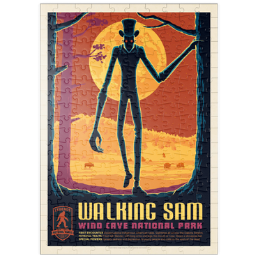 Darstellung des Puzzle Motivs puzzleplate Legends Of The National Parks: Wind Cave's Walking Sam, Vintage Poster 200 Puzzle