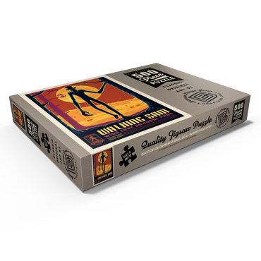 Darstellung des Puzzle Motivs Legends Of The National Parks: Wind Cave's Walking Sam, Vintage Poster 500 Puzzle Schachtel Ansicht1