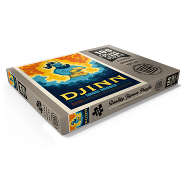 Darstellung des Puzzle Motivs Mythical Creatures: Djinn (Saudi Arabia), Vintage Poster 100 Puzzle Schachtel Ansicht1