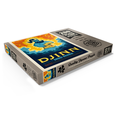 Darstellung des Puzzle Motivs Mythical Creatures: Djinn (Saudi Arabia), Vintage Poster 200 Puzzle Schachtel Ansicht1