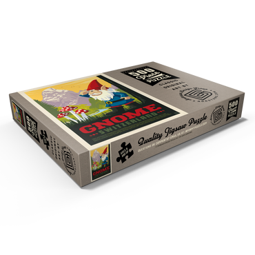 Darstellung des Puzzle Motivs Mythical Creatures: Gnome (Switzerland), Vintage Poster 500 Puzzle Schachtel Ansicht1