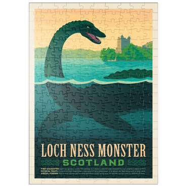 Darstellung des Puzzle Motivs puzzleplate Mythical Creatures: Loch Ness Monster, Vintage Poster 200 Puzzle
