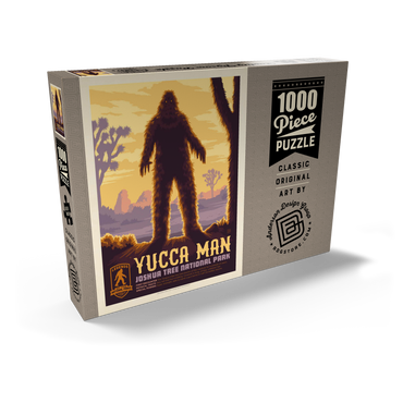 Darstellung des Puzzle Motivs Legends Of The National Parks: Joshua Tree's Yucca Man, Vintage Poster 1000 Puzzle Schachtel Ansicht2