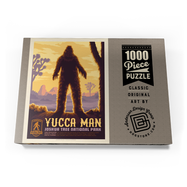 Darstellung des Puzzle Motivs Legends Of The National Parks: Joshua Tree's Yucca Man, Vintage Poster 1000 Puzzle Schachtel Ansicht3