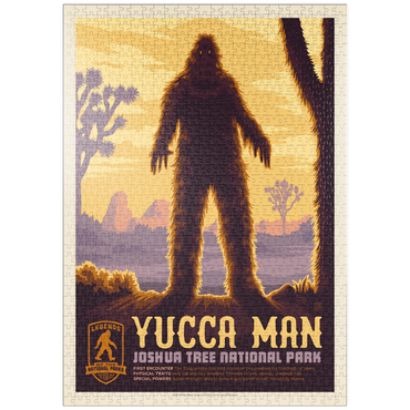 Darstellung des Puzzle Motivs puzzleplate Legends Of The National Parks: Joshua Tree's Yucca Man, Vintage Poster 1000 Puzzle