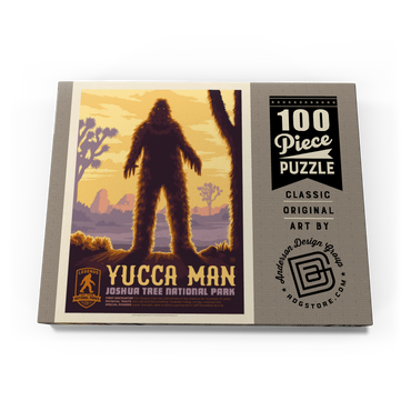 Darstellung des Puzzle Motivs Legends Of The National Parks: Joshua Tree's Yucca Man, Vintage Poster 100 Puzzle Schachtel Ansicht3