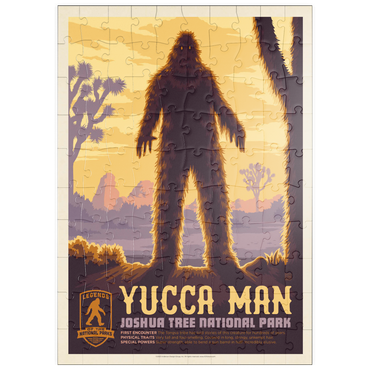 Darstellung des Puzzle Motivs puzzleplate Legends Of The National Parks: Joshua Tree's Yucca Man, Vintage Poster 100 Puzzle