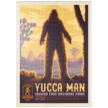 Darstellung des Puzzle Motivs puzzleplate Legends Of The National Parks: Joshua Tree's Yucca Man, Vintage Poster 500 Puzzle