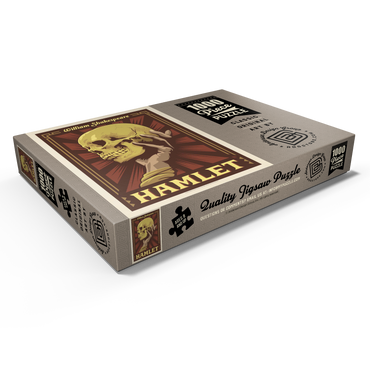 Darstellung des Puzzle Motivs Hamlet: William Shakespeare, Vintage Poster 1000 Puzzle Schachtel Ansicht1