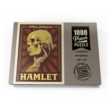 Darstellung des Puzzle Motivs Hamlet: William Shakespeare, Vintage Poster 1000 Puzzle Schachtel Ansicht3