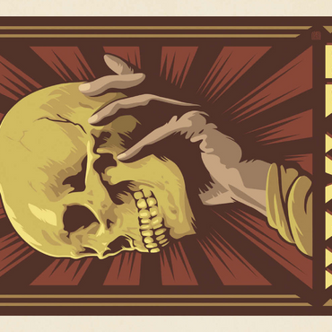 Darstellung des Puzzle Motivs Hamlet: William Shakespeare, Vintage Poster 100 Puzzle 3D Modell