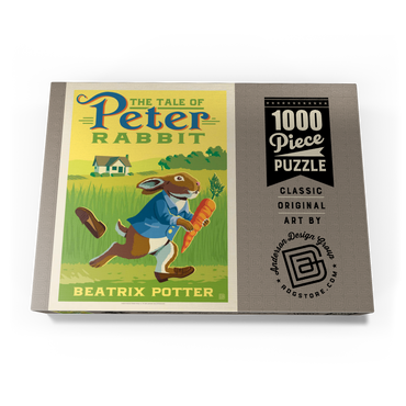 Darstellung des Puzzle Motivs The Tale Of Peter Rabbit: Beatrix Potter, Vintage Poster 1000 Puzzle Schachtel Ansicht3