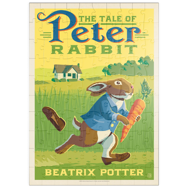 Darstellung des Puzzle Motivs puzzleplate The Tale Of Peter Rabbit: Beatrix Potter, Vintage Poster 100 Puzzle