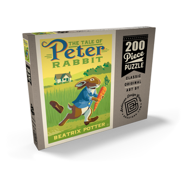 Darstellung des Puzzle Motivs The Tale Of Peter Rabbit: Beatrix Potter, Vintage Poster 200 Puzzle Schachtel Ansicht2