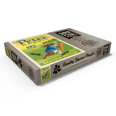 Darstellung des Puzzle Motivs The Tale Of Peter Rabbit: Beatrix Potter, Vintage Poster 500 Puzzle Schachtel Ansicht1