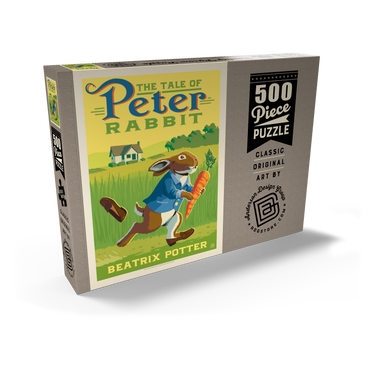 Darstellung des Puzzle Motivs The Tale Of Peter Rabbit: Beatrix Potter, Vintage Poster 500 Puzzle Schachtel Ansicht2