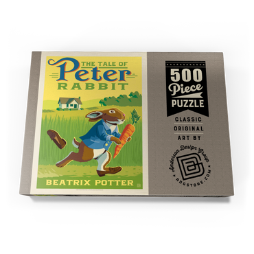 Darstellung des Puzzle Motivs The Tale Of Peter Rabbit: Beatrix Potter, Vintage Poster 500 Puzzle Schachtel Ansicht3