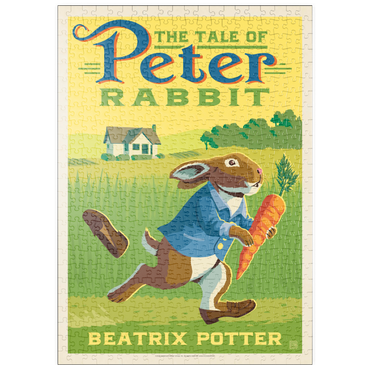 Darstellung des Puzzle Motivs puzzleplate The Tale Of Peter Rabbit: Beatrix Potter, Vintage Poster 500 Puzzle
