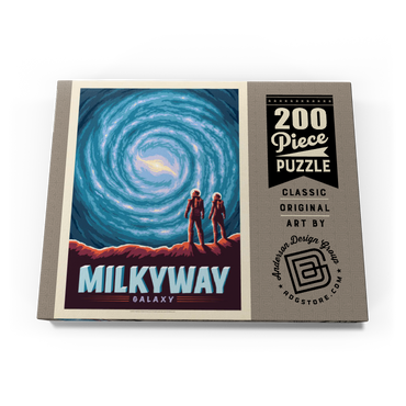 Darstellung des Puzzle Motivs Milky Way Galaxy, Vintage Poster 200 Puzzle Schachtel Ansicht3