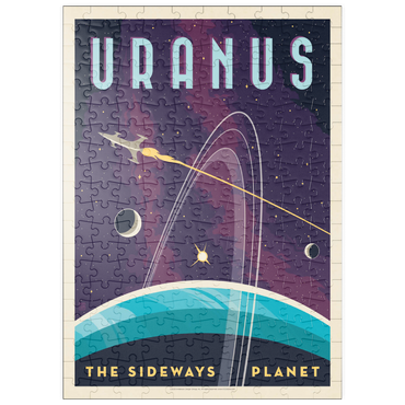 Darstellung des Puzzle Motivs puzzleplate Uranus: The Sideways Planet, Vintage Poster 200 Puzzle