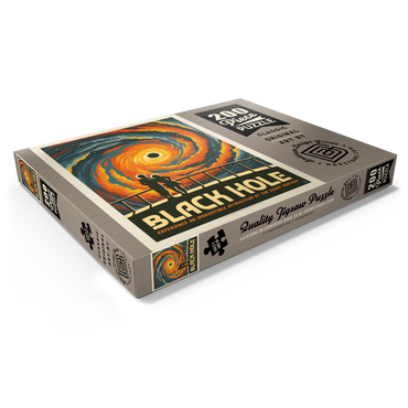 Darstellung des Puzzle Motivs Black Hole: An Irresistible Attraction, Vintage Poster 200 Puzzle Schachtel Ansicht1