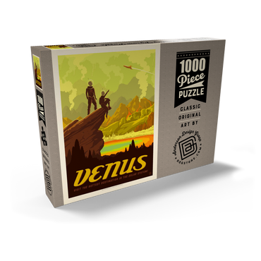 Darstellung des Puzzle Motivs Venus: Hot Springs, Vintage Poster 1000 Puzzle Schachtel Ansicht2