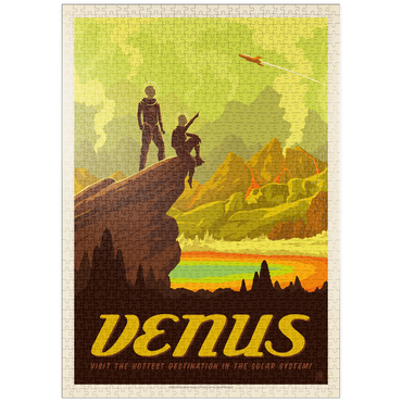 Darstellung des Puzzle Motivs puzzleplate Venus: Hot Springs, Vintage Poster 1000 Puzzle