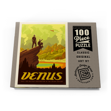 Darstellung des Puzzle Motivs Venus: Hot Springs, Vintage Poster 100 Puzzle Schachtel Ansicht3