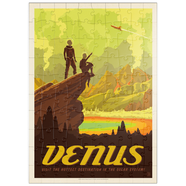 Darstellung des Puzzle Motivs puzzleplate Venus: Hot Springs, Vintage Poster 100 Puzzle