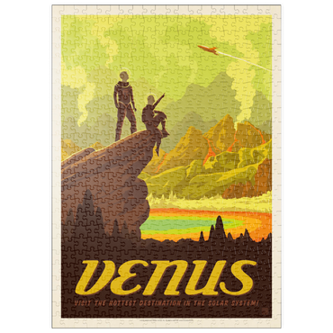 Darstellung des Puzzle Motivs puzzleplate Venus: Hot Springs, Vintage Poster 500 Puzzle