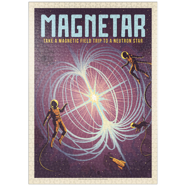 Darstellung des Puzzle Motivs puzzleplate Magnetar: Neutron Star, Vintage Poster 1000 Puzzle