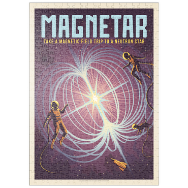 Darstellung des Puzzle Motivs puzzleplate Magnetar: Neutron Star, Vintage Poster 500 Puzzle