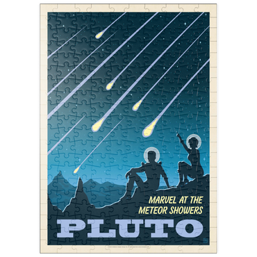 Darstellung des Puzzle Motivs puzzleplate Pluto: Meteor Showers, Vintage Poster 200 Puzzle