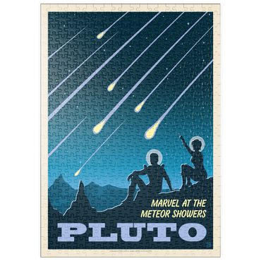 Darstellung des Puzzle Motivs puzzleplate Pluto: Meteor Showers, Vintage Poster 500 Puzzle