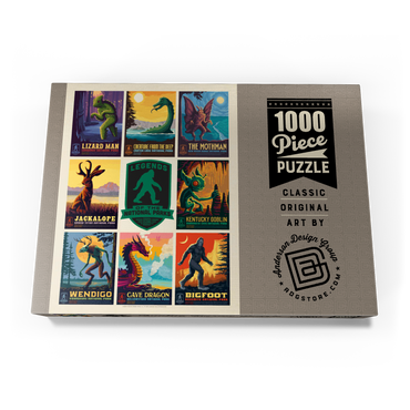 Darstellung des Puzzle Motivs Legends Of The National Parks: Multi-Image Print - Edition 1, Vintage Poster 1000 Puzzle Schachtel Ansicht3